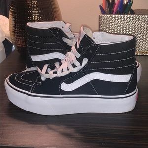 High top platform vans - brand new